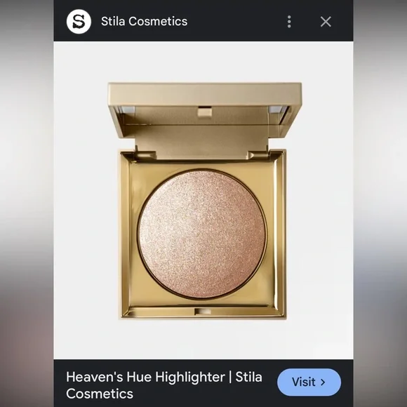Stila KITTEN Highlighter in Gold compact with mirror - Picture 7 of 7